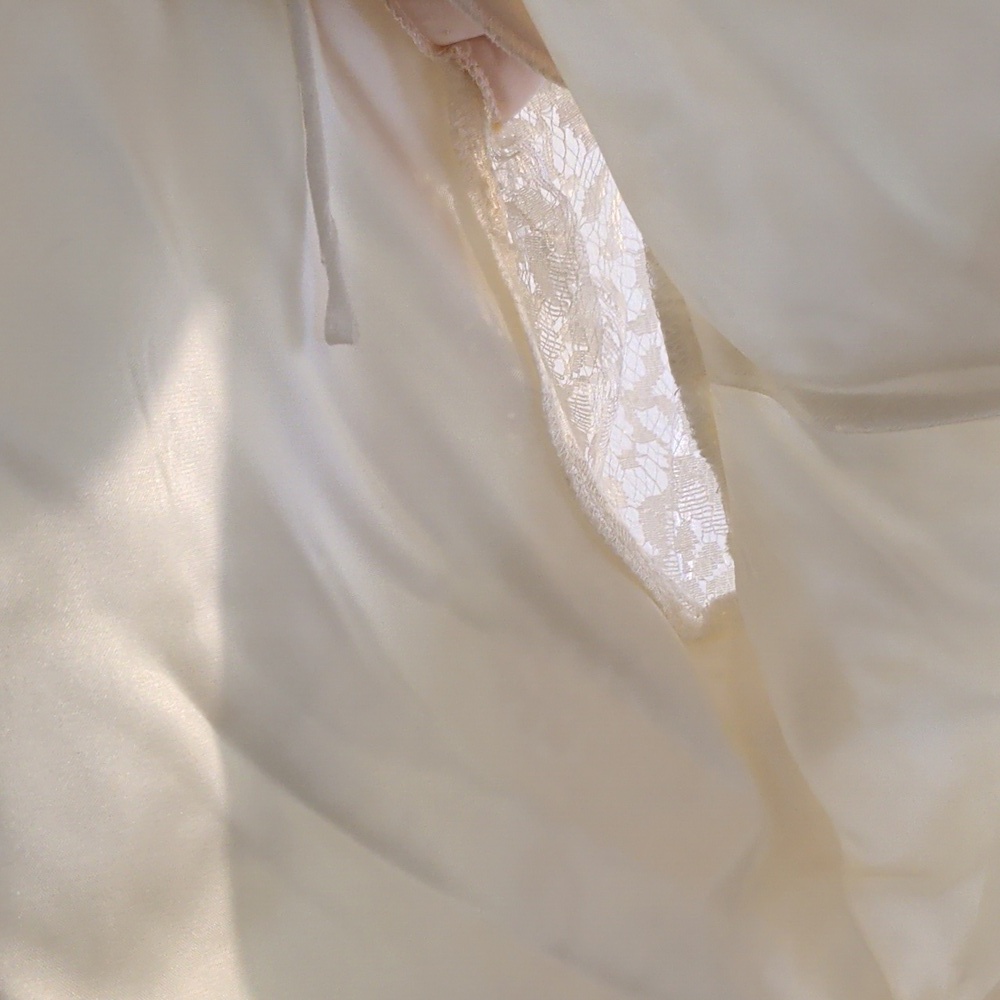 VINTAGE NU MODE cream lace dress - size small - Picture 14 of 16